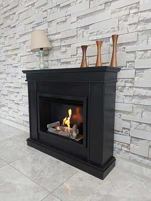 CLASSICAL BLACK BACASIZ ŞÖMİNE-1