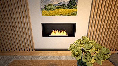 BLUEFLAME FLUSH 100 ANKASTRE BACASIZ ŞÖMİNE-7