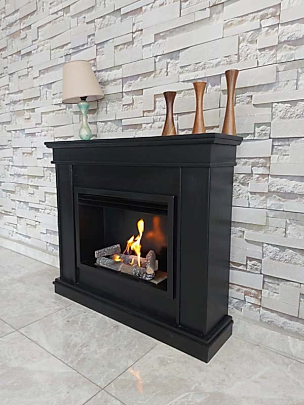 CLASSICAL BLACK BACASIZ ŞÖMİNE