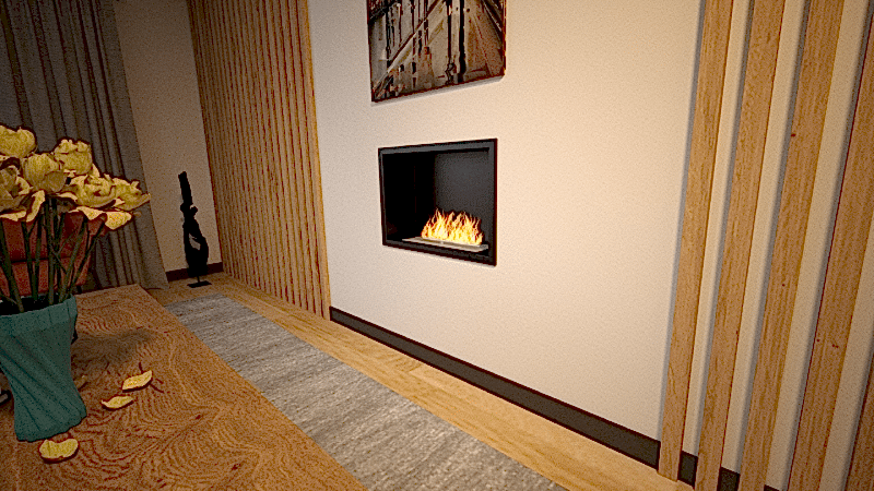 BLUEFLAME FLUSH 60 ANKASTRE BACASIZ ŞÖMİNE